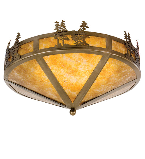 Meyda Tiffany Tall Pines 26388 Ceiling Light - Antique Copper