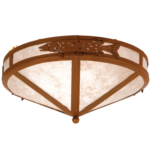 Meyda Tiffany Pike 26392 Ceiling Light - Rust