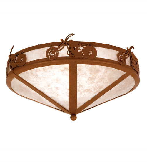 Meyda Tiffany Motorcycle 26393 Ceiling Light - Rust