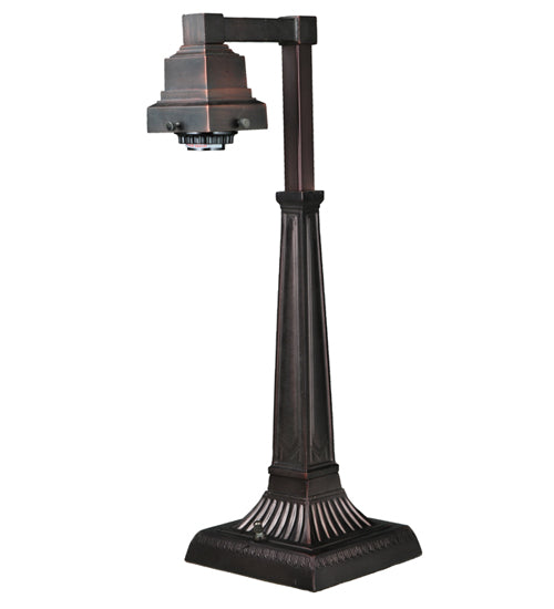 Meyda Tiffany Lighting 26413 Mission One Light Table Base Utility Light Bronze / Dark