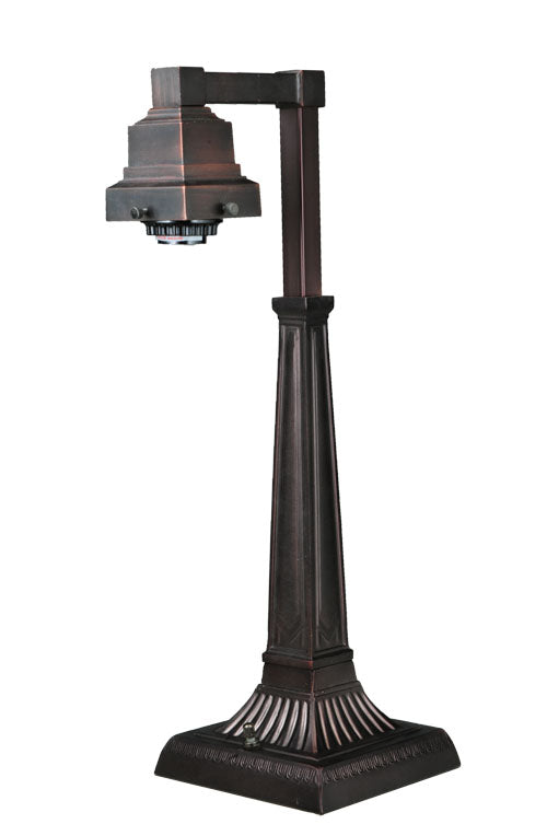 Meyda Tiffany Lighting 26413 Mission One Light Table Base Utility Light Bronze / Dark