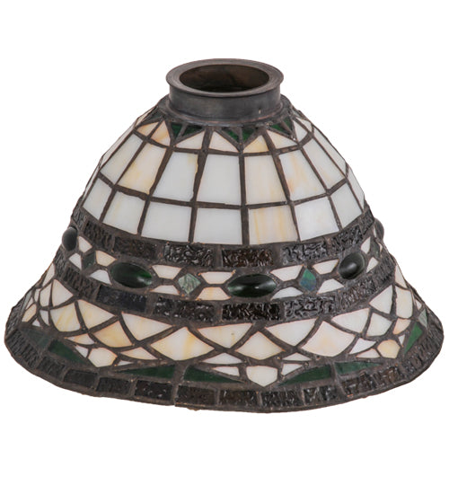 Meyda Tiffany Lighting 26424 Tiffany Roman Shade Lamp Shade Bronze / Dark