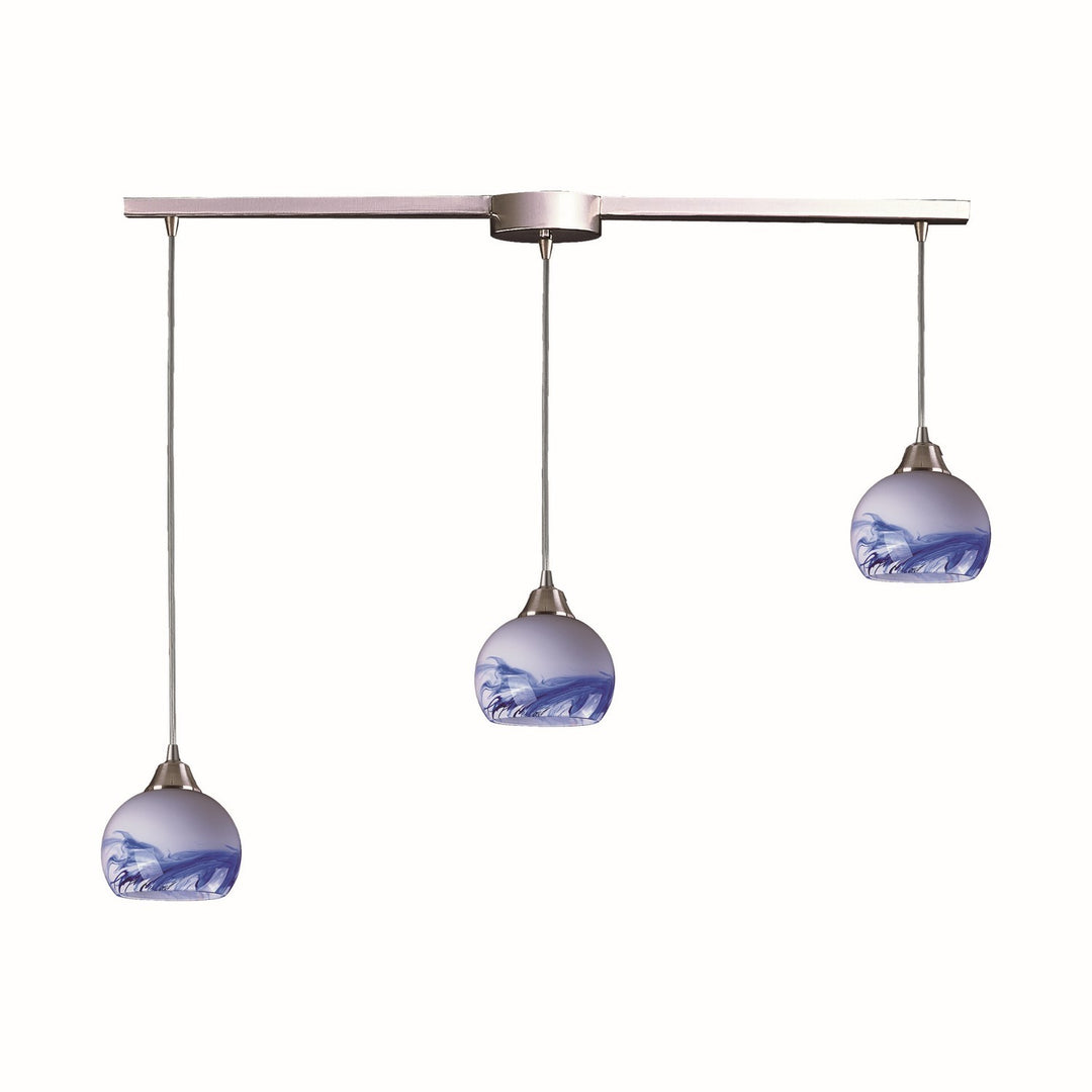 Elk Mela 101-3L-MT Pendant Light - Satin Nickel
