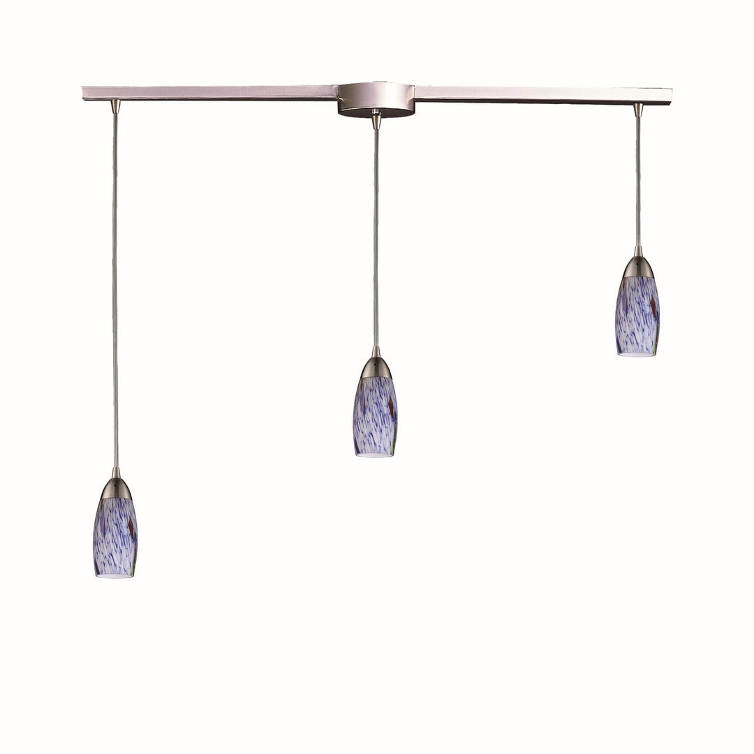 Elk Milan 110-3L-BL Pendant Light - Satin Nickel