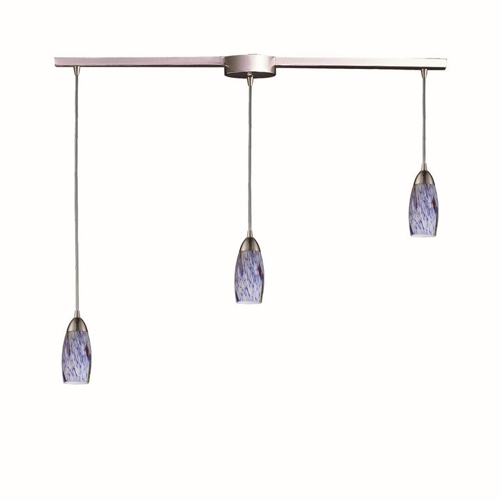 Elk Milan 110-3L-BL Pendant Light - Satin Nickel