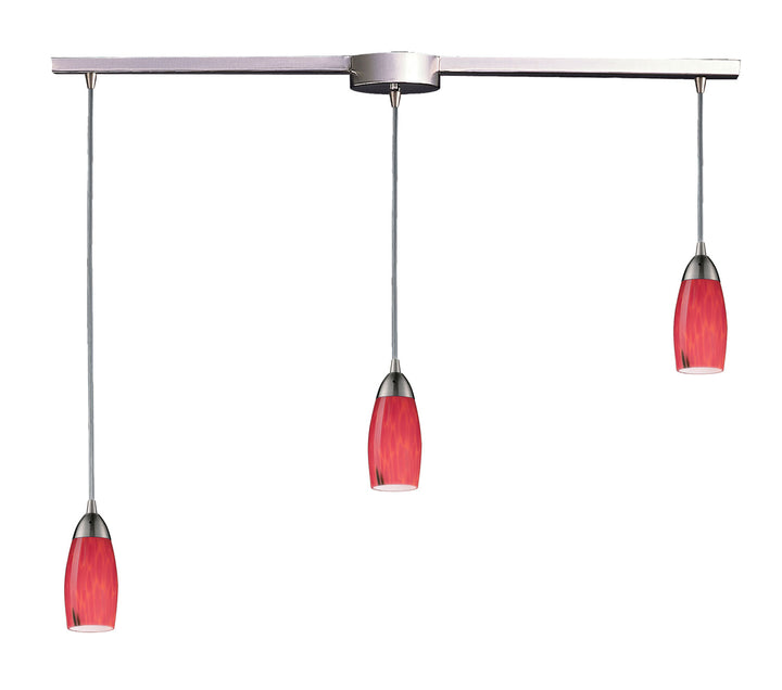 Elk Milan 110-3L-FR Pendant Light - Satin Nickel