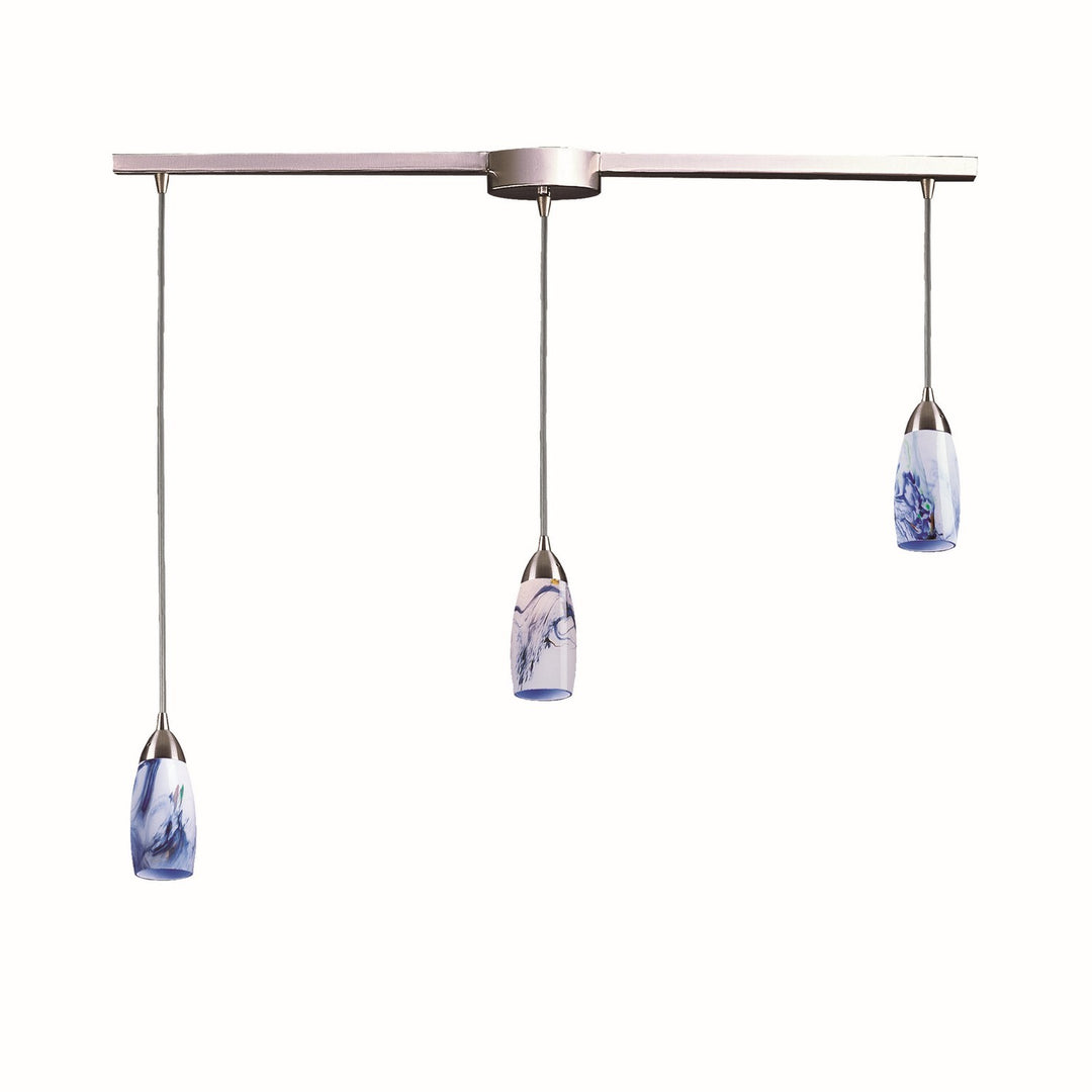 Elk Milan 110-3L-MT Pendant Light - Satin Nickel