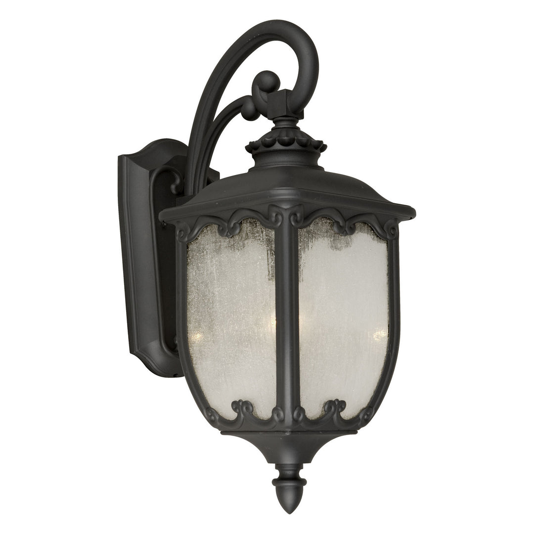 Forte Lighting 1820-01-04  One Light Outdoor Lantern Outdoor Black