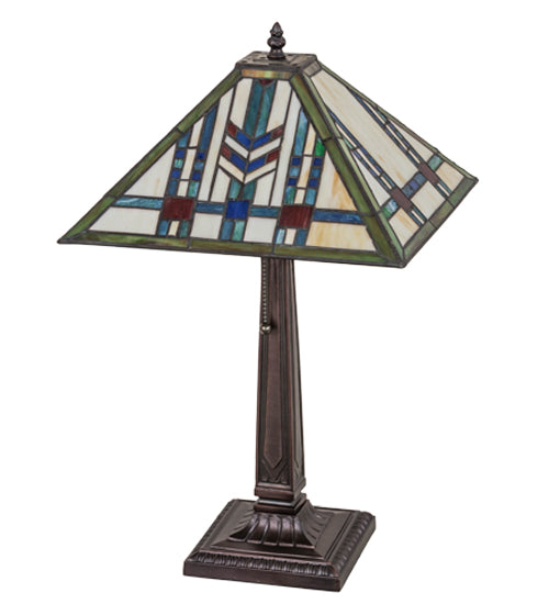 Meyda Tiffany Lighting 26513 Prairie Wheat One Light Table Lamp Lamp Bronze / Dark