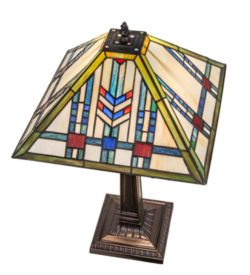 Meyda Tiffany Lighting 26513 Prairie Wheat One Light Table Lamp Lamp Bronze / Dark