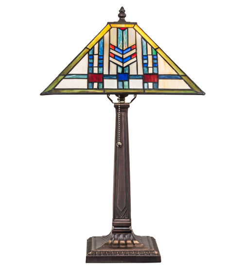 Meyda Tiffany Lighting 26513 Prairie Wheat One Light Table Lamp Lamp Bronze / Dark