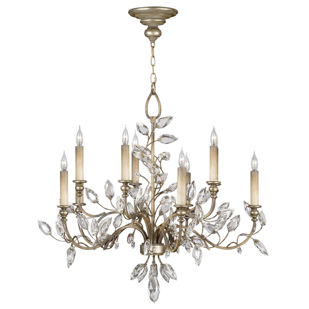 Fine Art Crystal Laurel 753140ST Chandelier Light - Silver