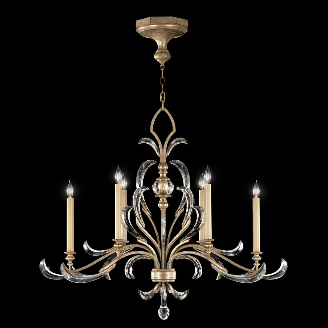 Fine Art Beveled Arcs 739240ST Chandelier Light - Silver