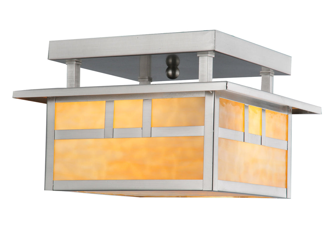 Meyda Tiffany Double Bar Mission 106382 Ceiling Light - Brushed Nickel
