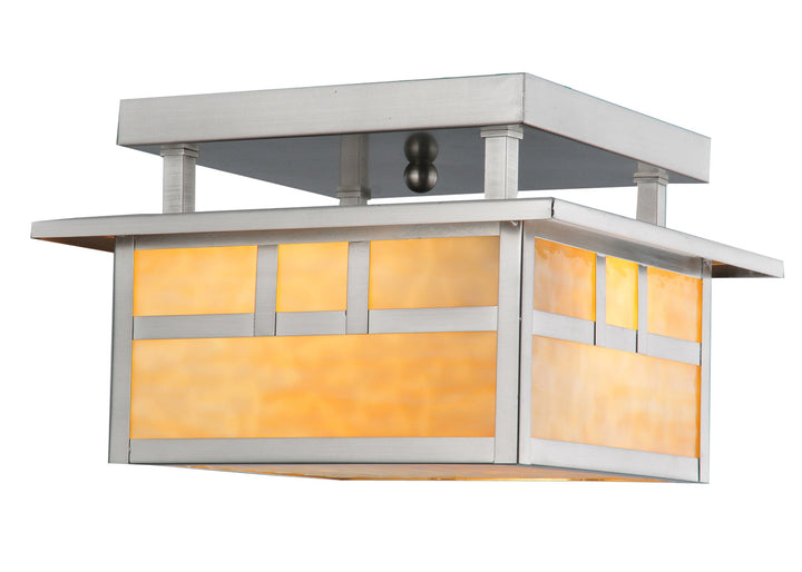 Meyda Tiffany Double Bar Mission 106382 Ceiling Light - Brushed Nickel