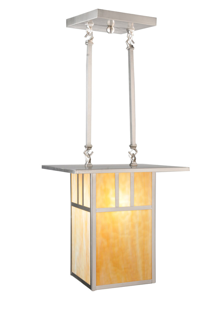 Meyda Tiffany Double Bar Mission 106383 Pendant Light - Brushed Nickel