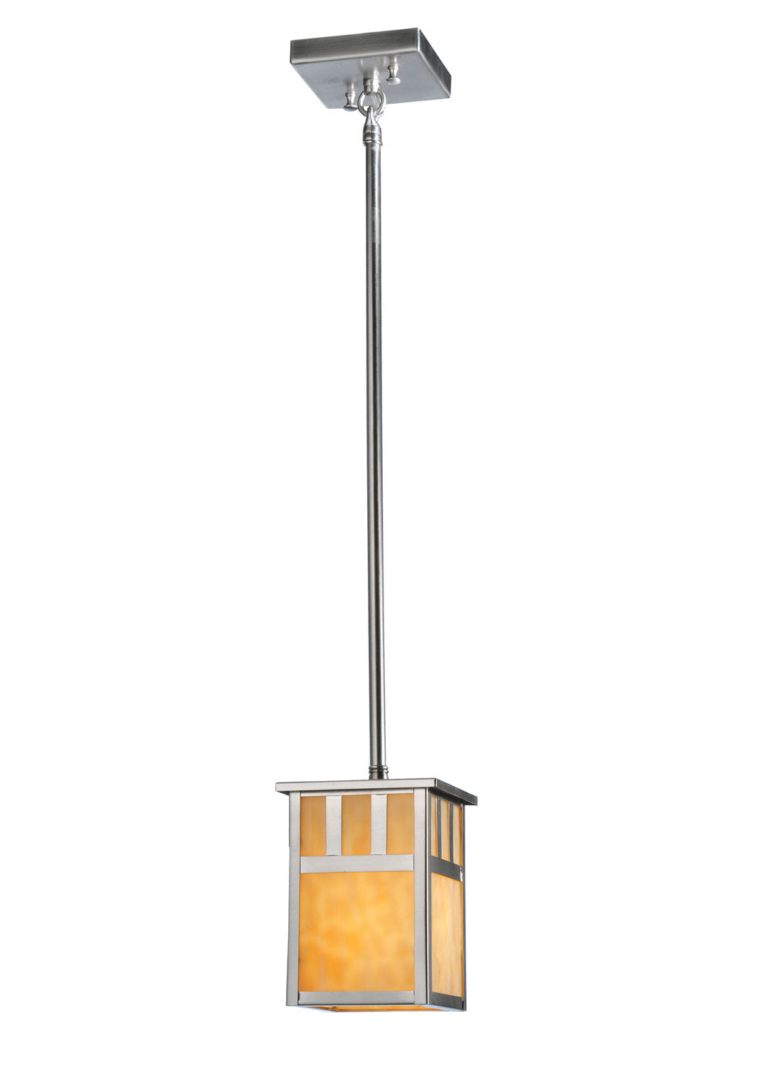 Meyda Tiffany Double Bar Mission 106392 Pendant Light - Brushed Nickel