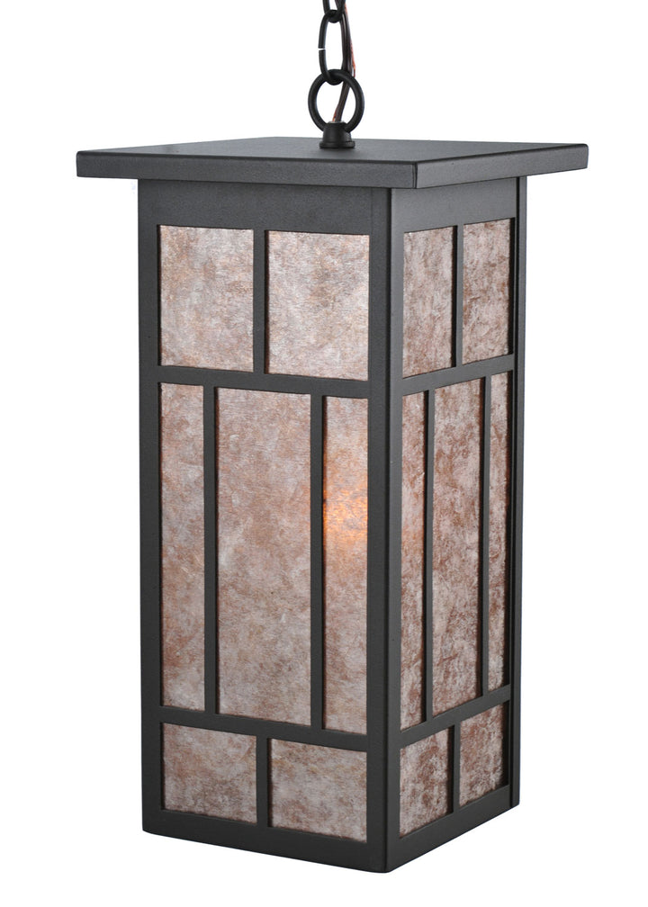 Meyda Tiffany Lighting 106532 Hyde Park One Light Pendant Outdoor Bronze / Dark