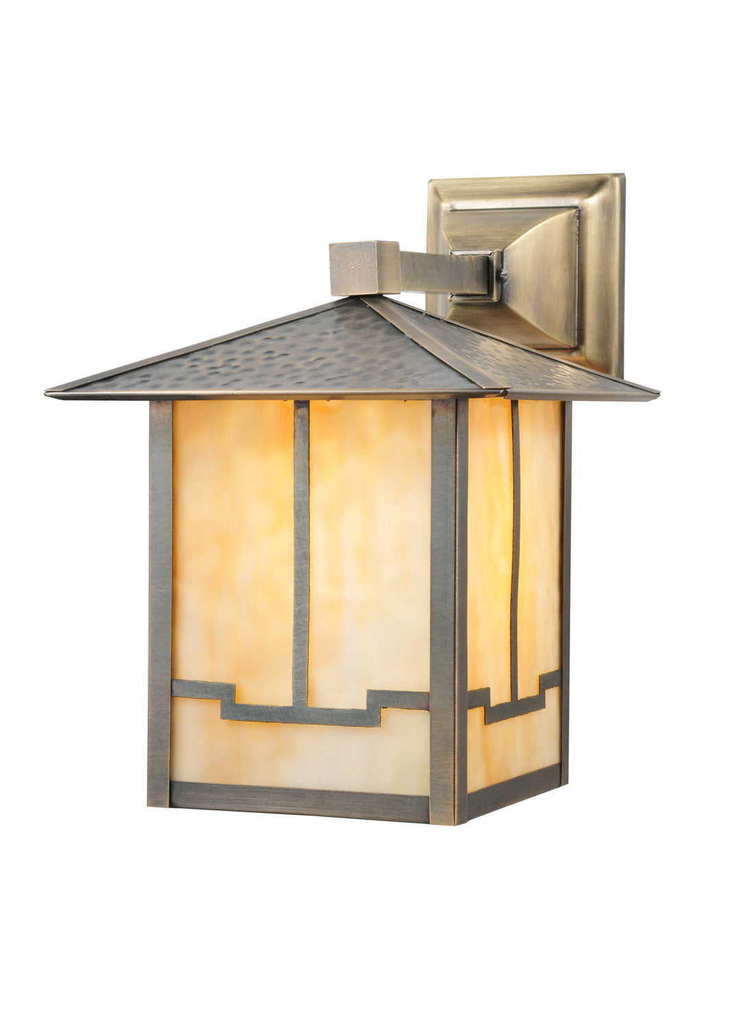 Meyda Tiffany Lighting 106615 Seneca One Light Wall Sconce Outdoor Bronze / Dark