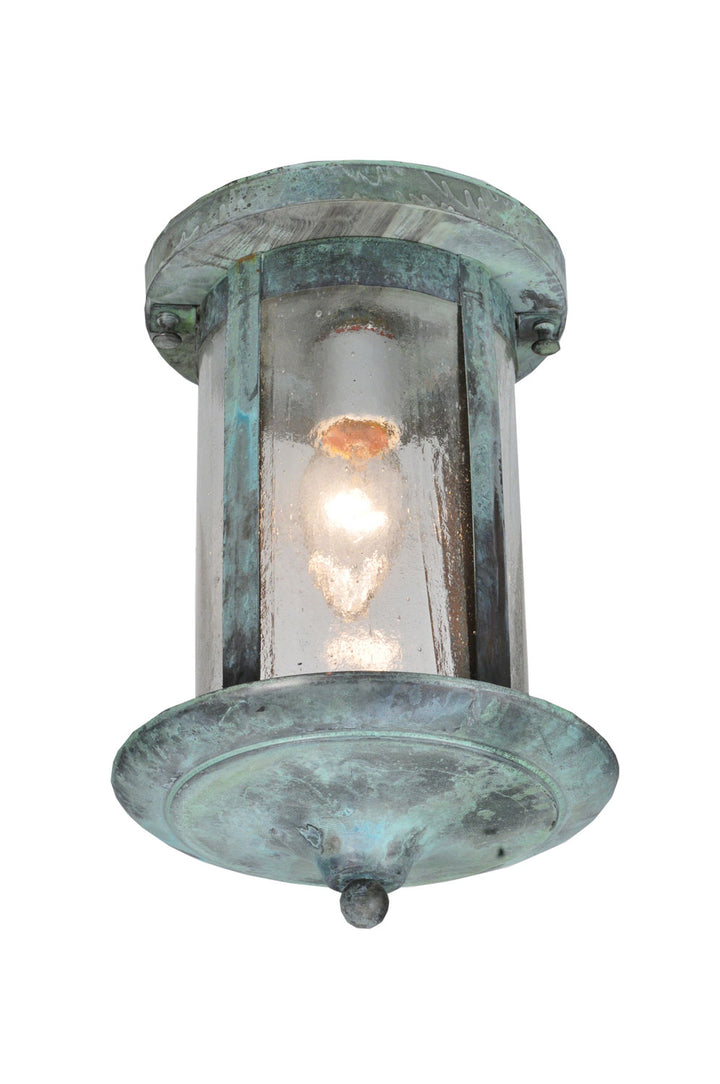 Meyda Tiffany Lighting 106781 Fulton Flushmount Outdoor Verde