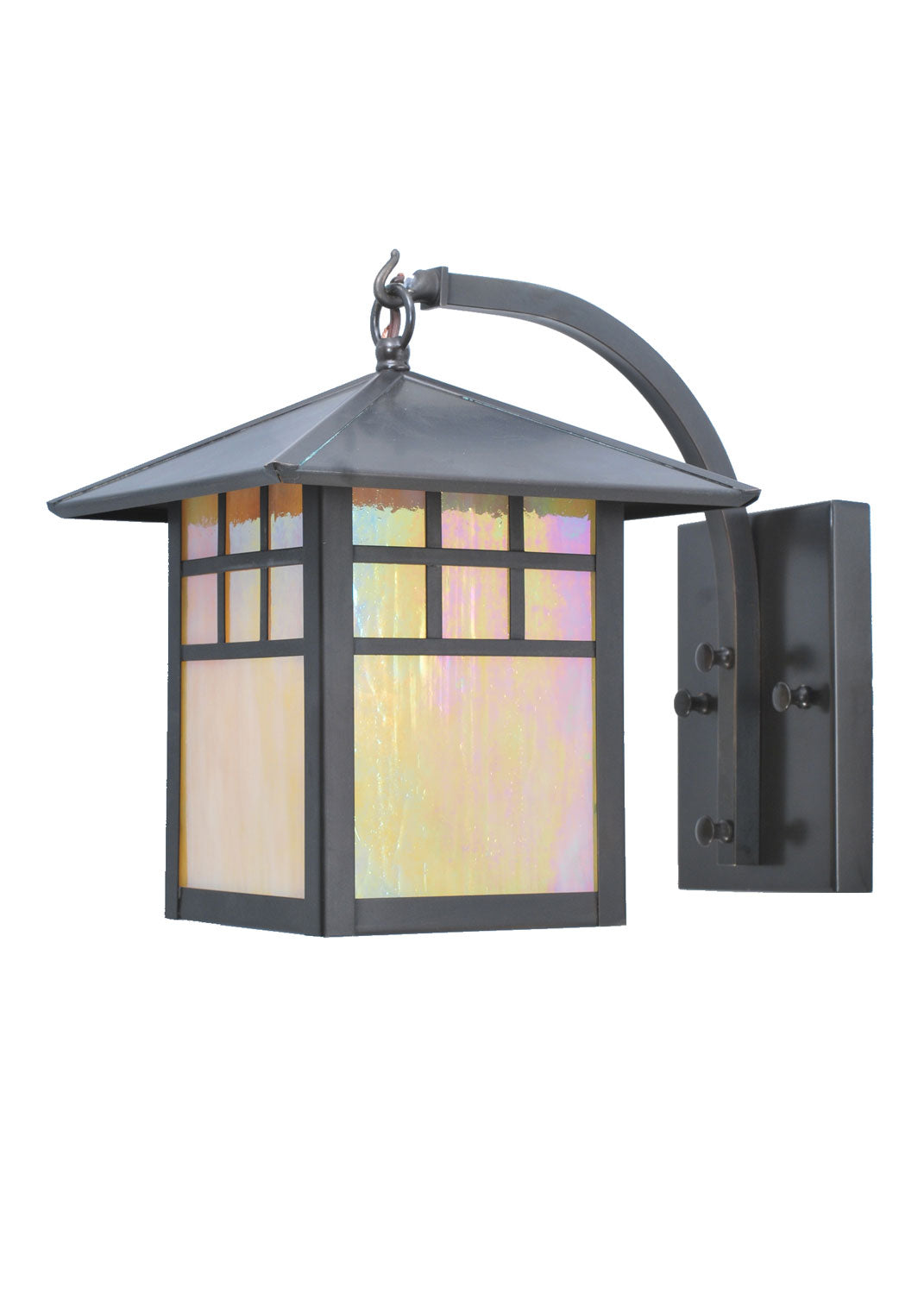 Meyda Tiffany Lighting 106988 Seneca One Light Wall Sconce Outdoor Bronze / Dark