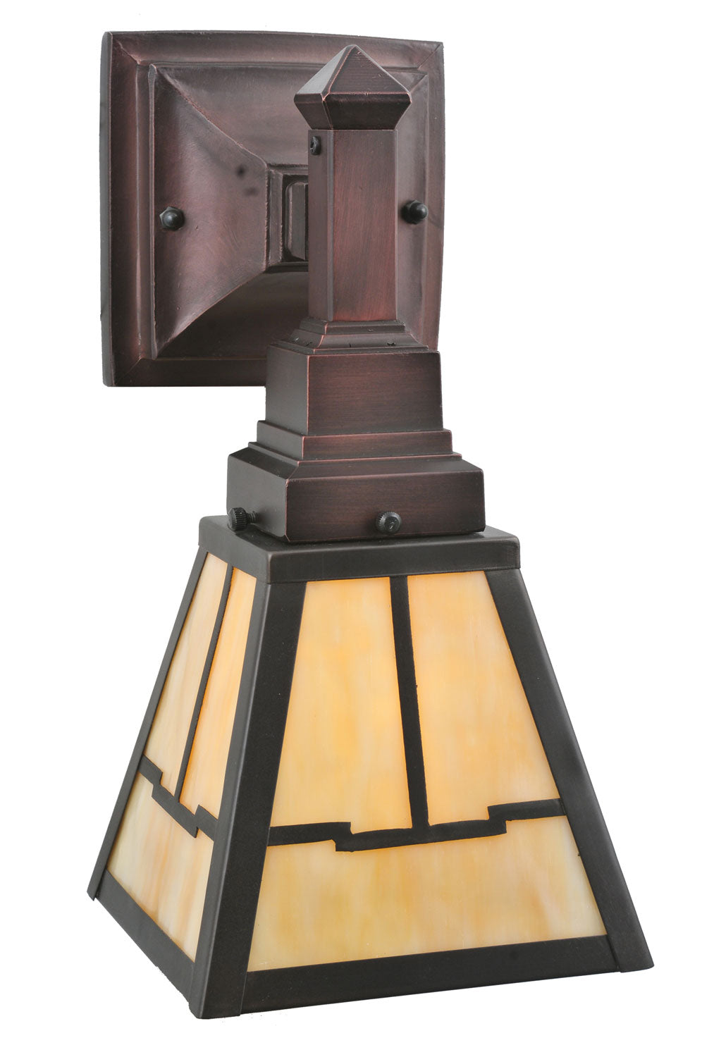 Meyda Tiffany Valley View 107065 Wall Light - Beige Craftsman