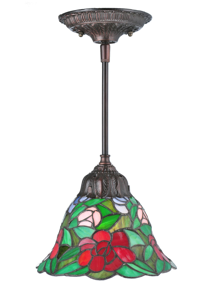 Meyda Tiffany Begonia 107145 Pendant Light - Gyb Flame Lt Blue