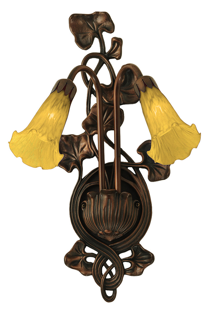 Meyda Tiffany Amber 16608 Wall Light - Craftsman Brown