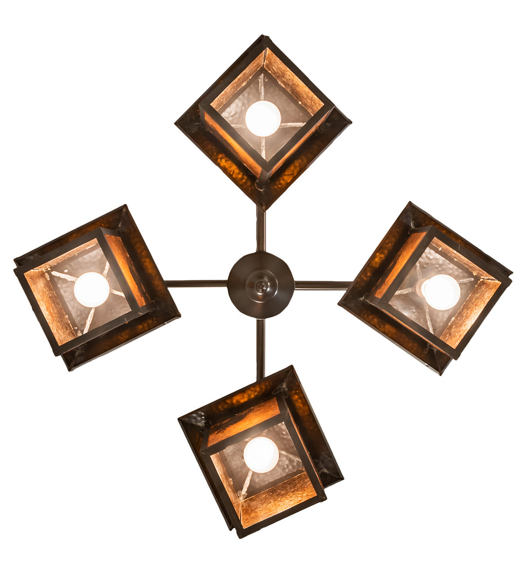 Meyda Tiffany Seneca 61071 Chandelier Light - Craftsman Brown