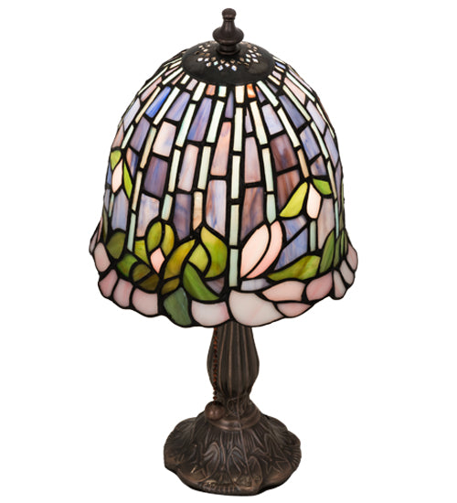 Meyda Tiffany Lighting 26647 Flowering Lotus One Light Accent Lamp Lamp Bronze / Dark