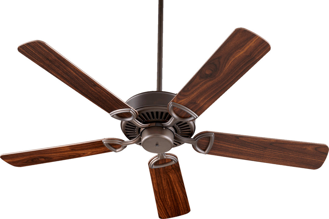 Quorum ESTATE 43525-86 Ceiling Fan 52 in. - Oiled Bronze, Oiled Bronze/Walnut