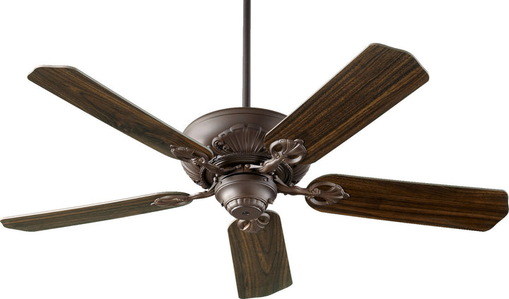 Quorum Chateaux 78525-86 Ceiling Fan 52 in. - Oiled Bronze, Oiled Bronze/Walnut