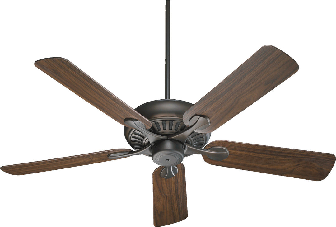 Quorum Pinnacle 91525-86 Ceiling Fan 52 in. - Oiled Bronze, Oiled Bronze/Walnut