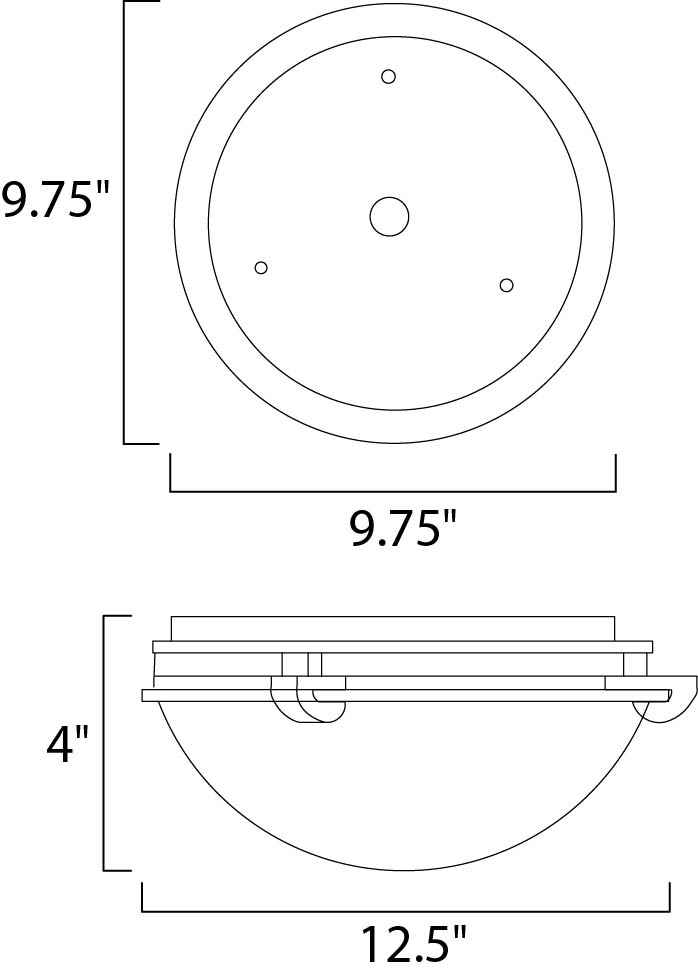 Maxim Malaga 2680MRSN Ceiling Light - Satin Nickel