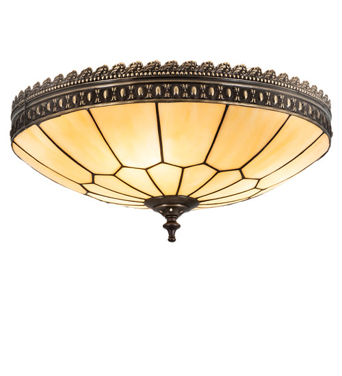 Meyda Tiffany Vincent 26800 Ceiling Light - Beige Craftsman Brown Highlighted