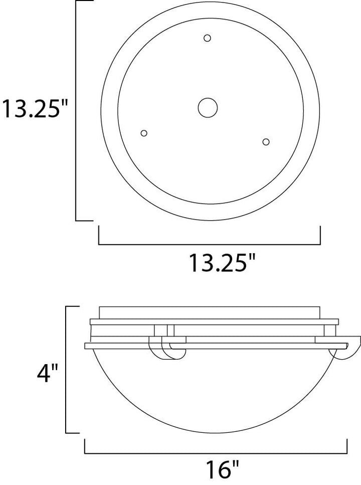 Maxim Malaga 2681MRSN Ceiling Light - Satin Nickel