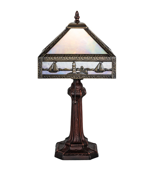 Meyda Tiffany Lighting 26836 Sailboat One Light Accent Lamp Lamp Bronze / Dark