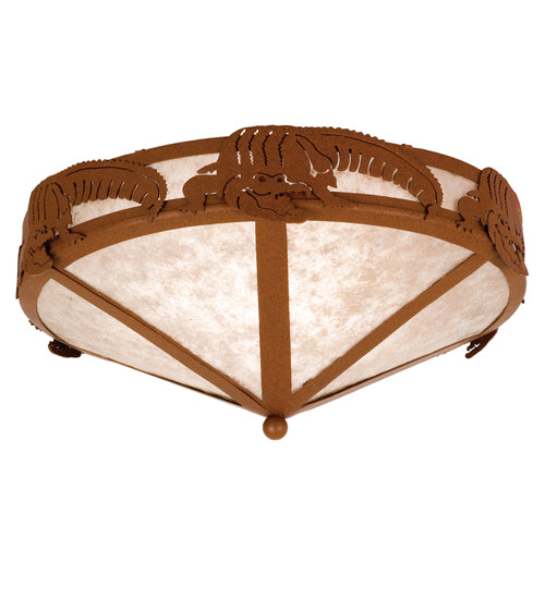 Meyda Tiffany Alligator 26876 Ceiling Light - Rust