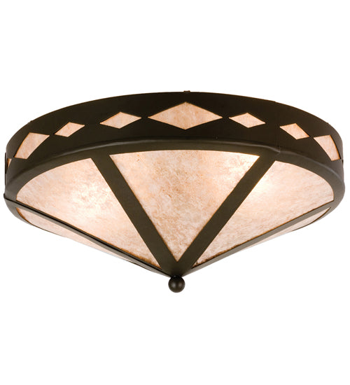 Meyda Tiffany Diamond Trim 26881 Ceiling Light - Timeless Bronze