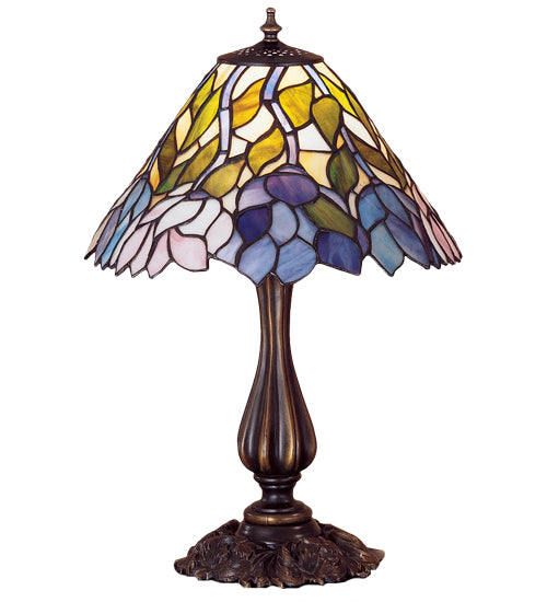 Meyda Tiffany Lighting 26908 Wisteria One Light Accent Lamp Lamp Bronze / Dark