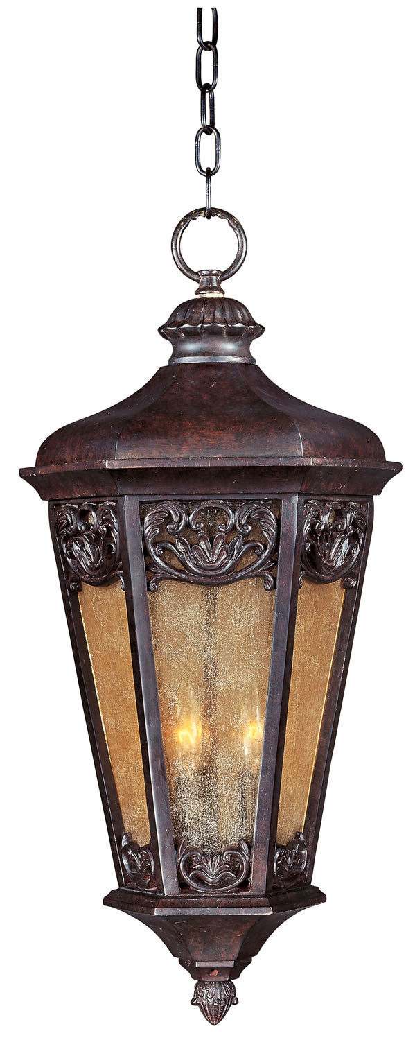 Maxim Lighting 40177NSCU Lexington Vx Three Light Outdoor Hanging Lantern Outdoor Bronze / Dark