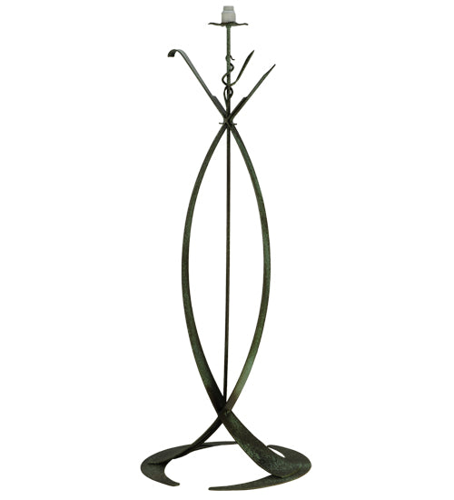 Meyda Tiffany Lighting 26949 Nehoc One Light Torchiere Utility Light Copper/Antique/Verde