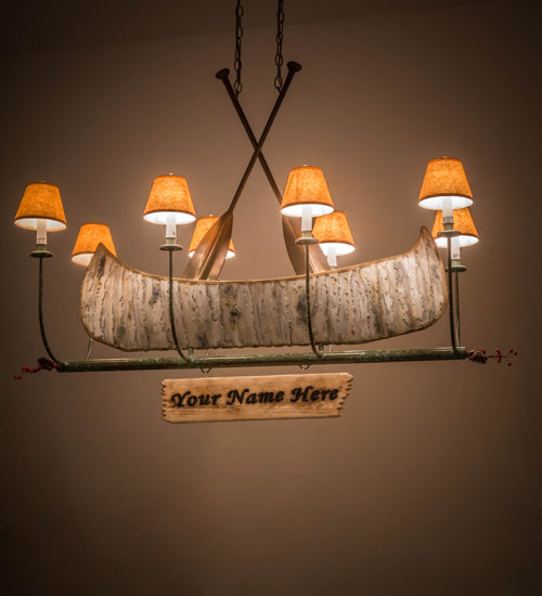 Meyda Tiffany Personalized 26977 Chandelier Light - Natural Wood,Tarnished Copper