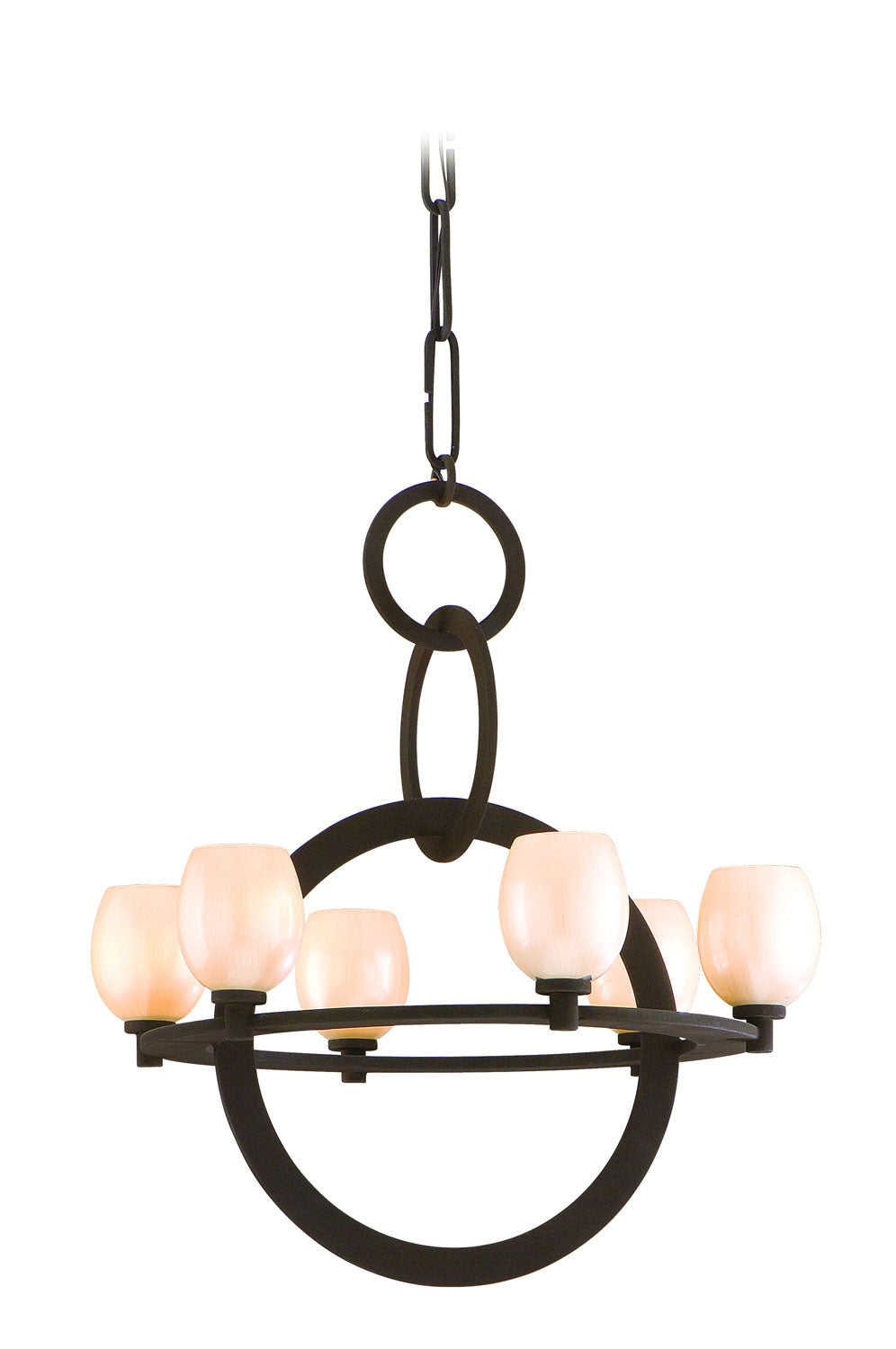 Corbett Cirque 84-06 Chandelier Light - Brown Suede