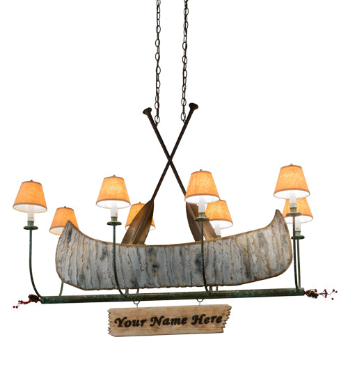 Meyda Tiffany Personalized 26977 Chandelier Light - Natural Wood,Tarnished Copper