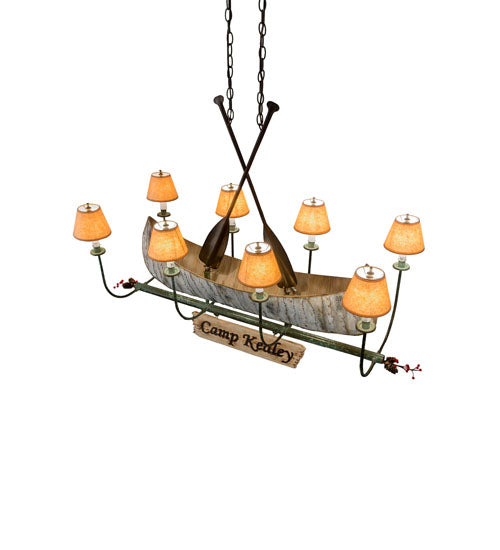 Meyda Tiffany Personalized 26977 Chandelier Light - Natural Wood,Tarnished Copper