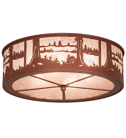 Meyda Tiffany Quiet Pond 26986 Ceiling Light - Rust