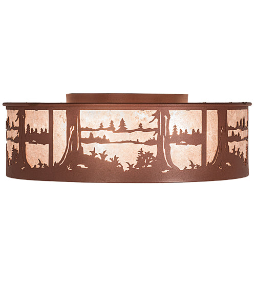 Meyda Tiffany Quiet Pond 26986 Ceiling Light - Rust