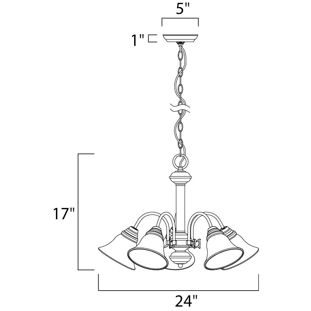 Maxim Malaga 2698MROI Chandelier Light - Oil Rubbed Bronze