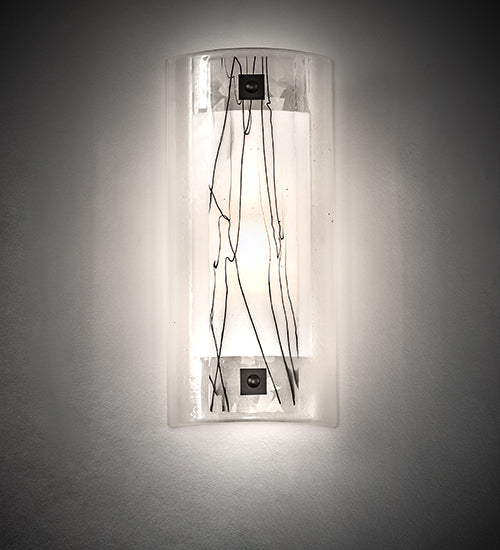 Meyda Tiffany Metro Fusion 26996 Wall Light - Nickel